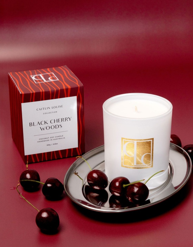Caitlin Louise Collection - Black Cherry Woods Candle