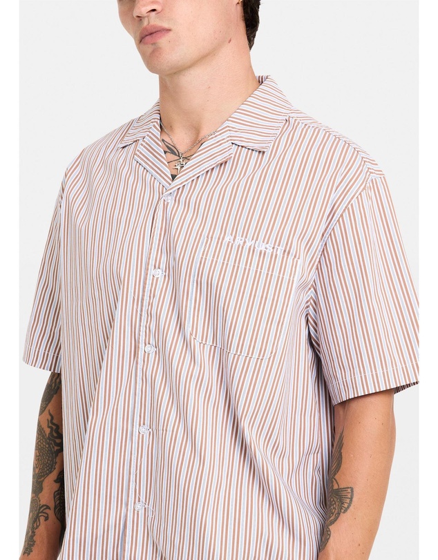 Arvust - Box Striped Short Sleeve Shirt