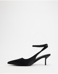 Atmos&Here - Kaia Satin Sling Back Heels