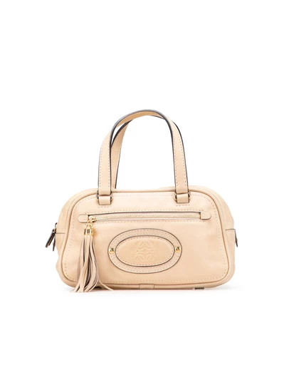 Pre-Loved by Azura Reborn - Pre-Loved loewe Elegant Leather Satchel Bag with Tassel Accent for Everyday Use