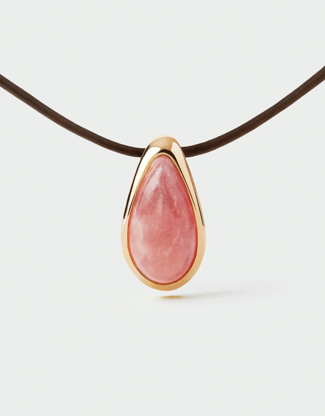 PDPAOLA - Rhodochrosite Luna Cord Necklace