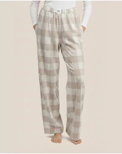 Gingerlilly - Sarita Buffalo Check Wide Pant