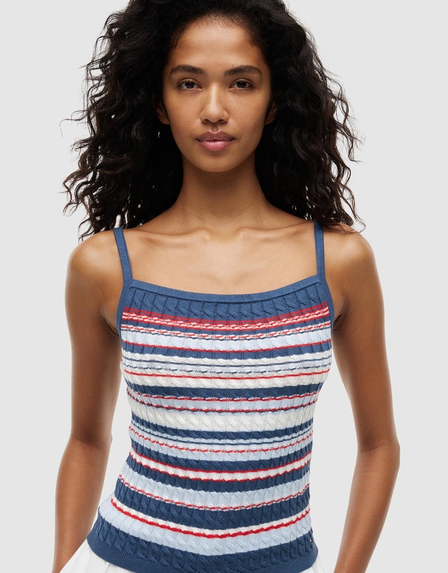 Tommy Hilfiger - Fine Gauge Cable Strap Top
