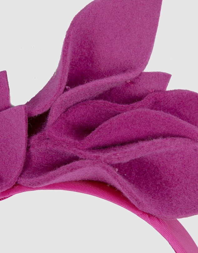 Max Alexander - Felt Fuchsia Winter Racing Fascinator