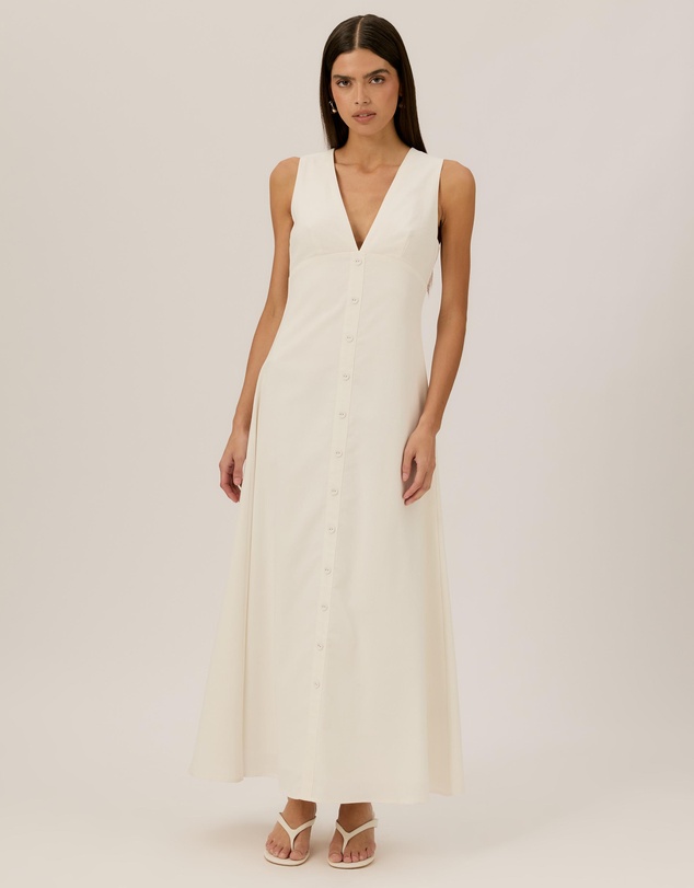 Tussah - Saphira V Neck Midi Dress