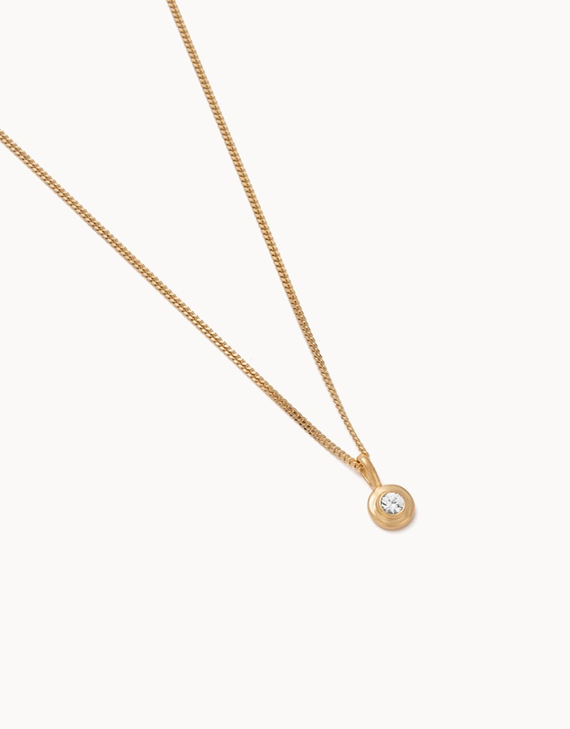 Kirstin Ash - Birthstone Necklace April White Topaz