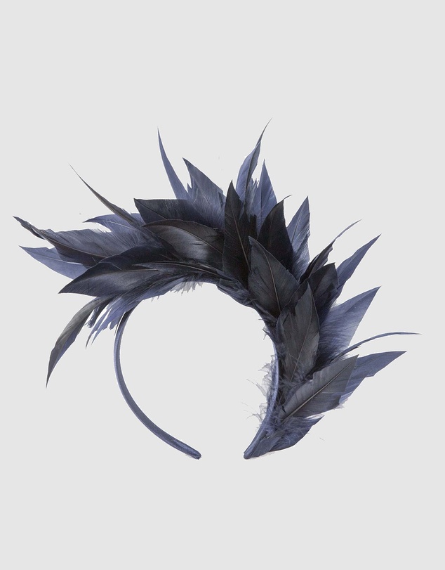 Max Alexander - Modern Navy Racing Fascinator