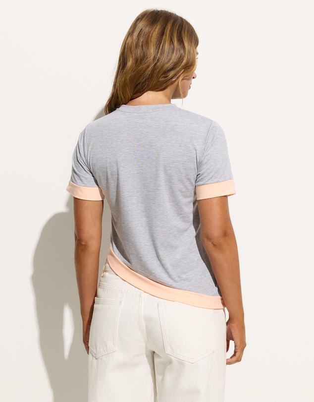 Dazie - Harlow Contrast Asymmetric Tee