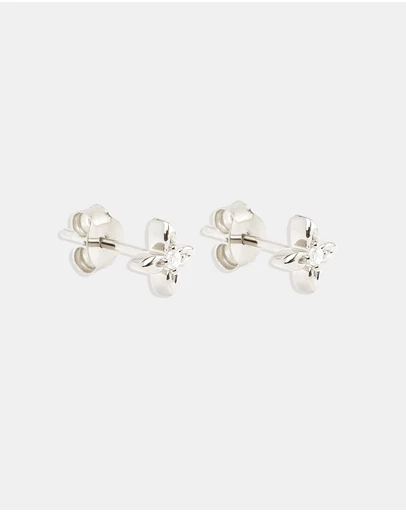 By Charlotte - Silver Live in Light Stud Earrings