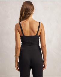 AERE - Pointelle Detail Knit Top