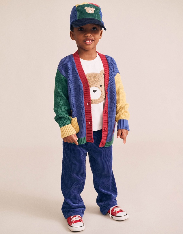 Huxbaby - Colour Block Varsity Hux Cardigan - Babies-Kids