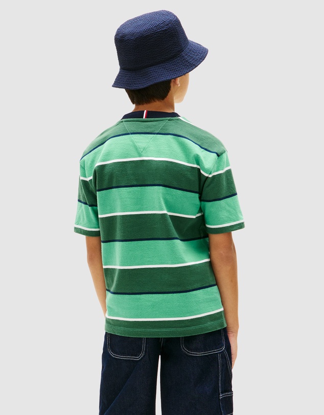 Tommy Hilfiger - Boys Rugby Stripe Peached Jersey T-Shirt - Teens