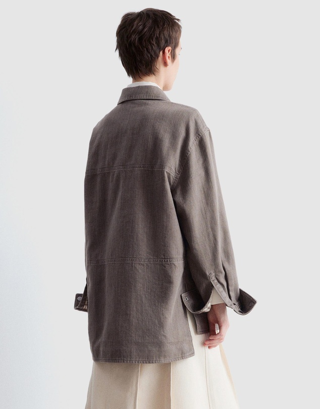 & Other Stories - Embroidered Shirt Jacket
