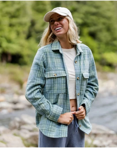 Billabong - Womens Forge Fleece Flannel Shirt