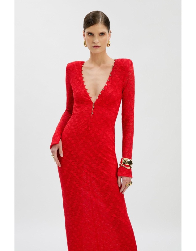 Bardot - Zenia Long Sleeve Midi Dress