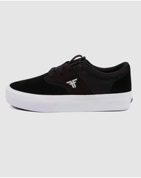 Fallen Footwear - Fallen Footwear Phoenix Kids Vulcanised Sole Shoes Black/White