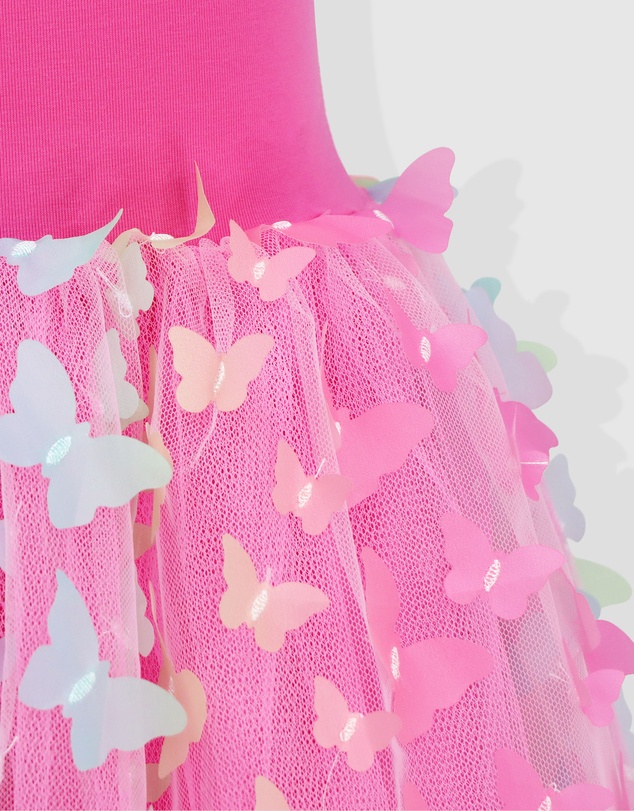 Pink Poppy - Rainbow Butterfly Dress
