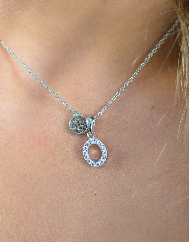 Georgini - Georgini Luxury Letters O Initial Pendant Silver
