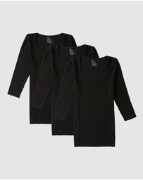 Boody - 3 Pack 3/4 Sleeve Top