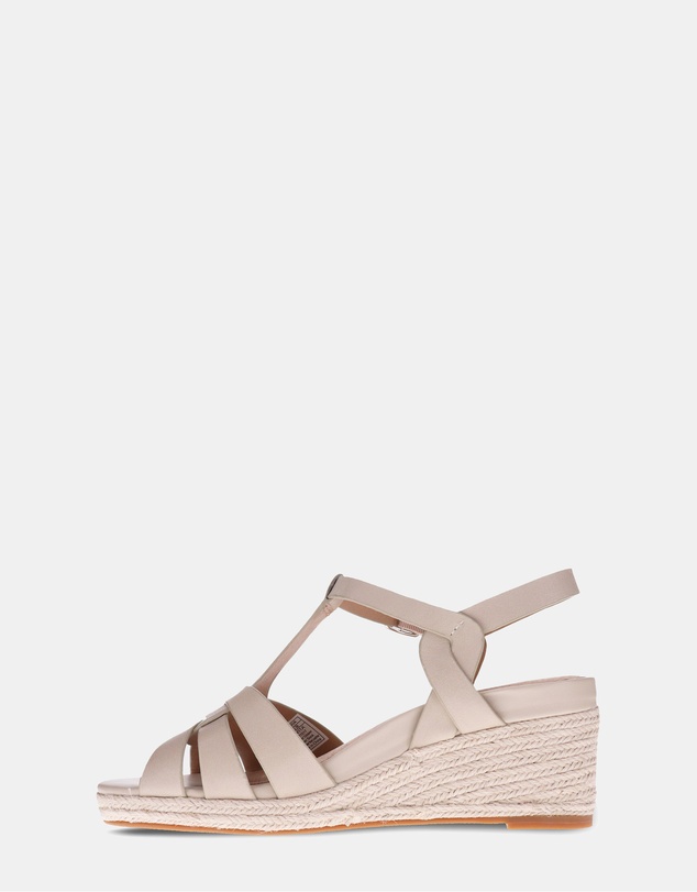 Mia Vita - Diva Wedge Sandal - Beige