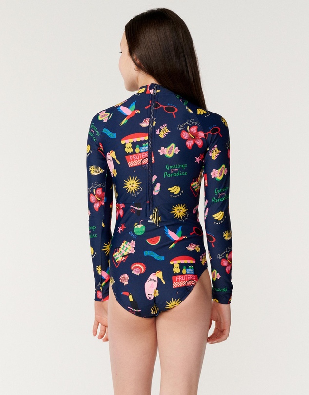 Rip Curl - Island Time LS Rash Vest - Teens