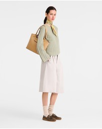 Longchamp - Épure Leather Shoulder Bag - Large
