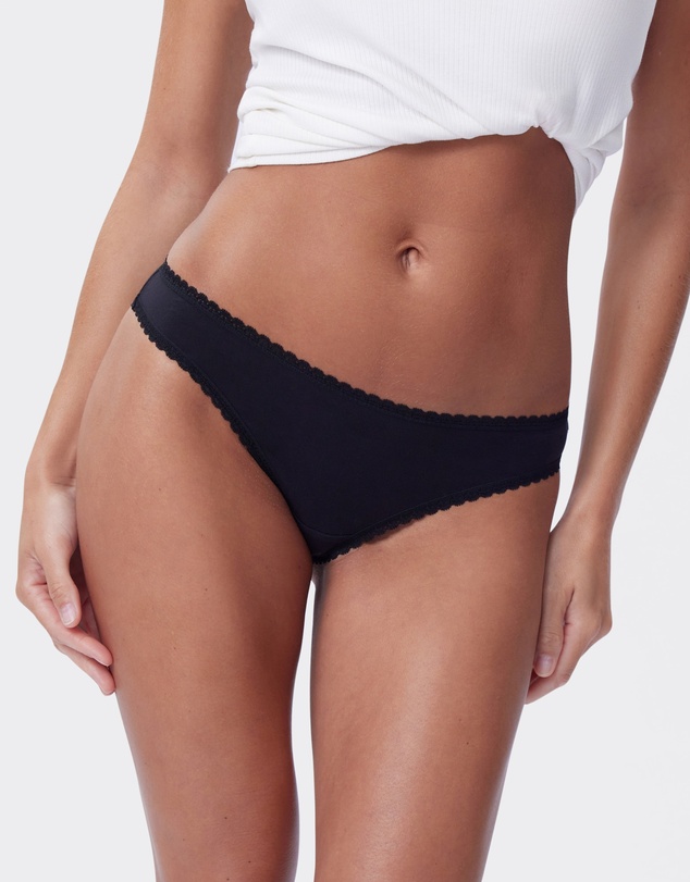 Bras N Things - Lyra Brazilian Knicker - Black