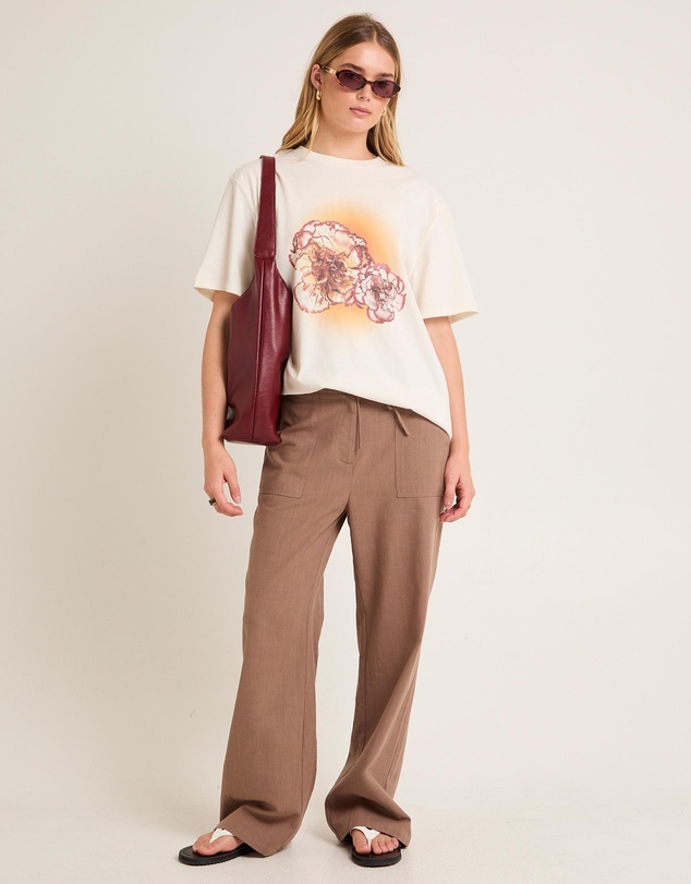 Alice In The Eve - Sunrise Flower Oversized T-Shirt