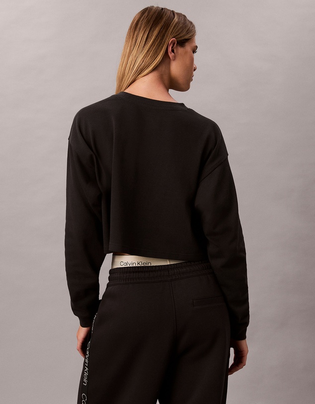 Calvin Klein - Cotton Logo LS Crop Top