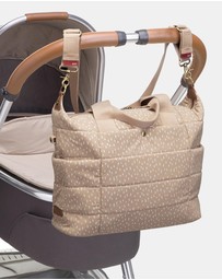 Storksak - Organic Tote Rain Drop Nappy Bag