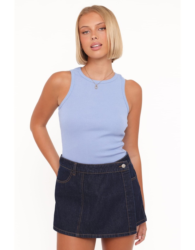 Petal & Pup - Ari Ribbed Tank Top - Cornflower Blue