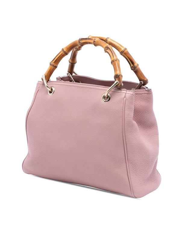 Pre-Loved by Azura Reborn - Pre-Loved Small Calfskin Bamboo Shopper Satchel