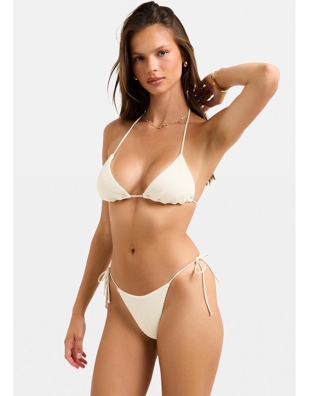 Subtitled - Rib Skinny Strap Tie Side Bottom