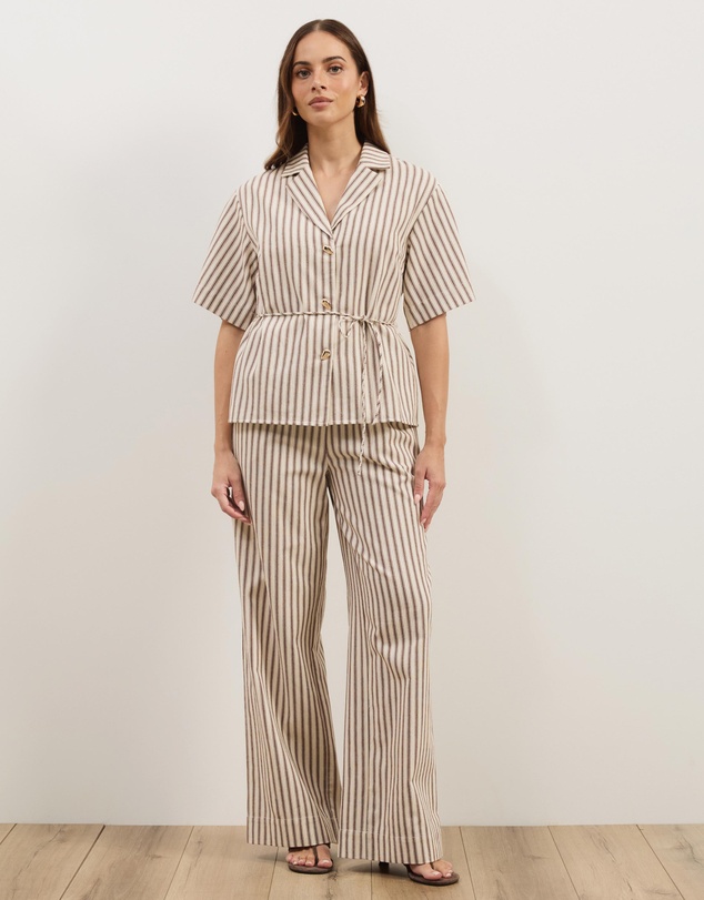 Atmos&Here - Niva Striped Relaxed Shirt