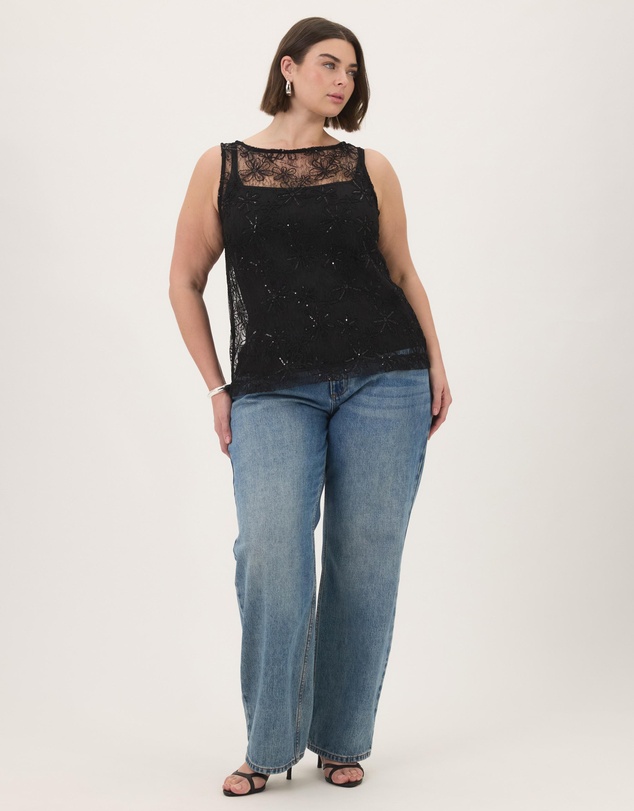 Atmos&Here Curvy - Quinn Sequin Tank