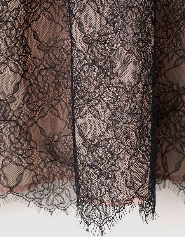 M.N.G - Lace Top With Ruff Collar