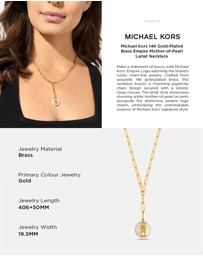 Michael Kors - Premium Rose Gold Tone Necklace