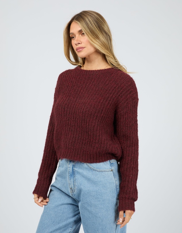 All About Eve - Ivy Knit Jumper Wine