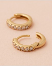 EL&RO Jewellery - April Diamond Birthstone Huggies