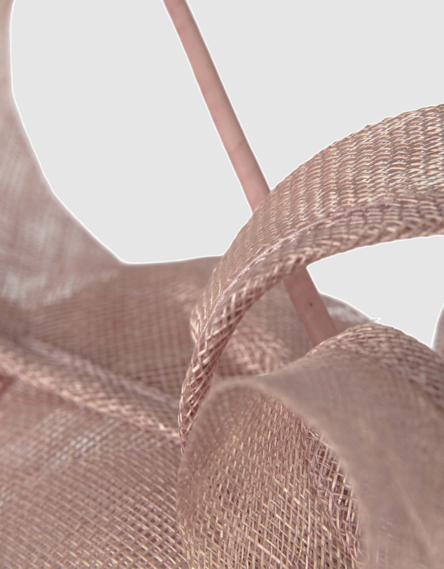 Max Alexander - Tall Dusty Pink Sinamay Fascinator Headband