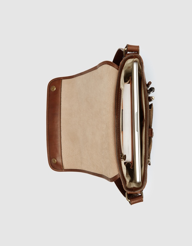 Republic of Florence - The Aurelian Brown Leather Messenger