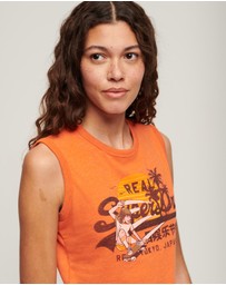 Superdry - La Vintage Logo Graphic Slim Tank Top