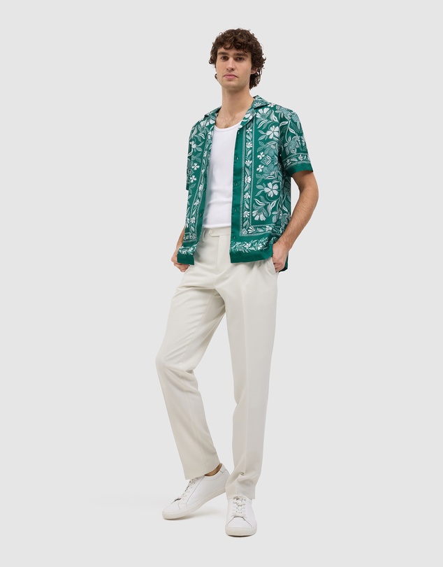 Politix - Aidan Border Print Short Sleeve Shirt