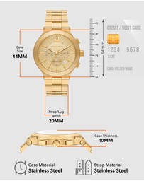 Michael Kors - Billie Gold Tone Chronograph Watch