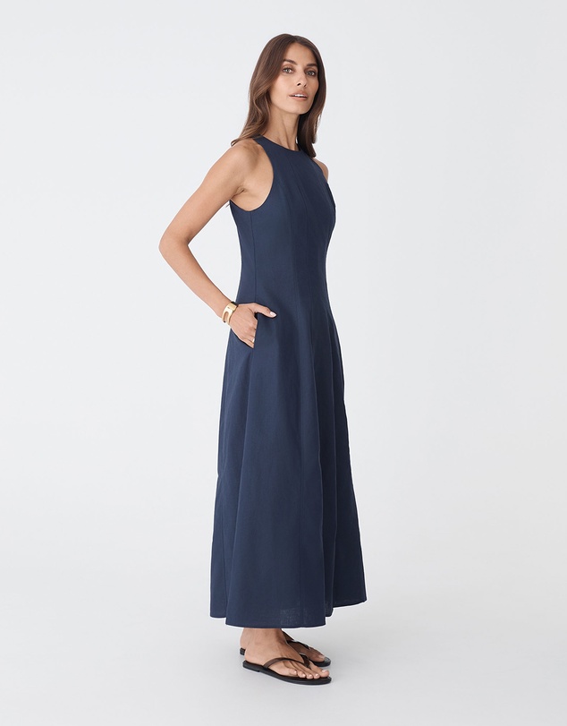 Forcast - Tory Linen Blend Panel Dress
