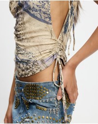 Jaded London - Asym Ruched Top
