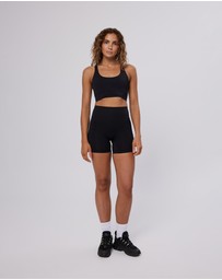 Upstate - Contour+ Mesh Back Crop - Black