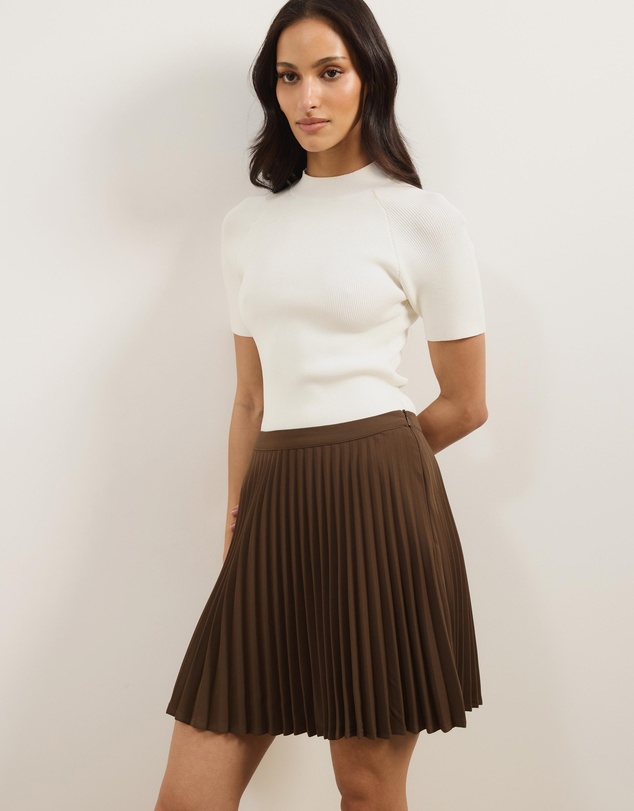 Atmos&Here - Evie Pleated Mini Skirt