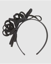 Max Alexander - Felt Black Loops Fascinator