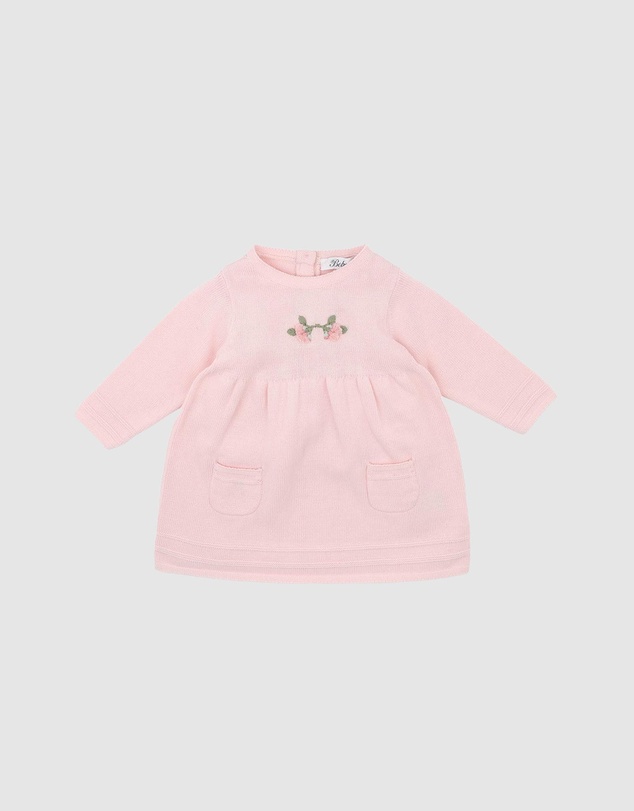 Bebe by Minihaha - Charlie Organic Hand Embroidered Knit Dress - Babies